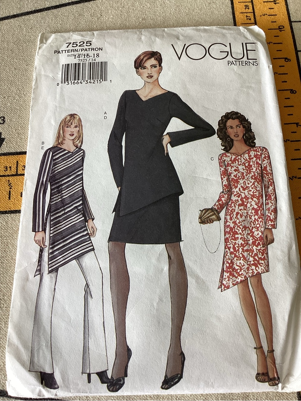 Vogue Asymmetrical Long-Sleeve tunic or dress
